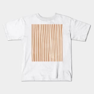 Warm Tones Abstract Topography  Aeasthetic  Pattern Kids T-Shirt